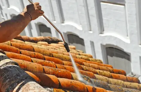 Démoussage de toiture à Essouvert